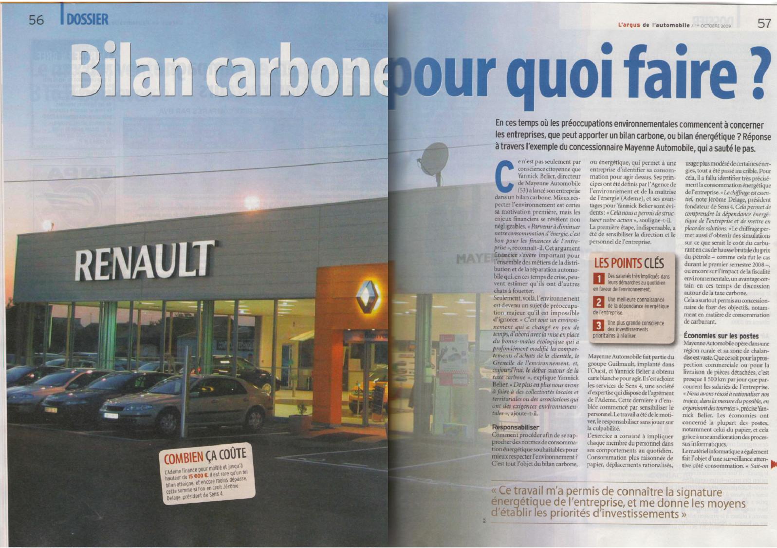 Bilan carbone renault 1